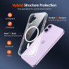 ivoler Coque Magnétique pour iPhone 17, Compatible avec MagSafe, [Protection Antichoc Militaire] HD Clair Étui de Téléphone Dos 