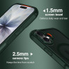 ivoler Coque Magnétique pour iPhone 17, Compatible avec MagSafe, [Protection Antichoc Militaire] Translucide Mat Arrière Étui de