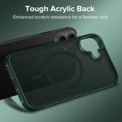 ivoler Coque Magnétique pour iPhone 17, Compatible avec MagSafe, [Protection Antichoc Militaire] Translucide Mat Arrière Étui de