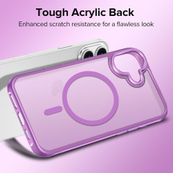 ivoler Coque Magnétique pour iPhone 17, Compatible avec MagSafe, [Protection Antichoc Militaire] Translucide Mat Arrière Étui de