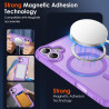 ivoler Coque Magnétique pour iPhone 17, Compatible avec MagSafe, Translucide Mat Arrière Étui de Protection en Silicone Liquide 