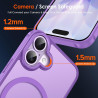 ivoler Coque Magnétique pour iPhone 17, Compatible avec MagSafe, Translucide Mat Arrière Étui de Protection en Silicone Liquide 