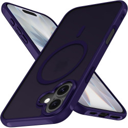 ivoler Coque Magnétique pour iPhone 17, Compatible avec MagSafe, [Protection Antichoc Militaire] Translucide Mat Arrière Étui de