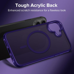 ivoler Coque Magnétique pour iPhone 17, Compatible avec MagSafe, [Protection Antichoc Militaire] Translucide Mat Arrière Étui de
