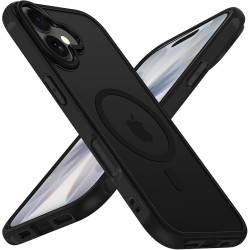 ivoler Coque Magnétique pour iPhone 17, Compatible avec MagSafe, Translucide Mat Arrière Étui de Protection en Silicone Liquide 