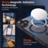 ivoler Coque Magnétique pour iPhone 17, Compatible avec MagSafe, Translucide Mat Arrière Étui de Protection en Silicone Liquide 