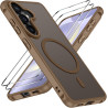 ivoler Coque Magnétique pour Samsung Galaxy S26+/S26 Plus 5G avec 2 Pièces Verre Trempé, Compatible avec MagSafe, Translucide Ma