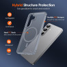 ivoler Coque Magnétique pour Samsung Galaxy S26+ / S26 Plus 5G avec 2 Pièces Verre Trempé, Compatible avec MagSafe, Translucide 