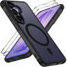 ivoler Coque Magnétique pour Samsung Galaxy S26+ / S26 Plus 5G avec 2 Pièces Verre Trempé, Compatible avec MagSafe, Translucide 
