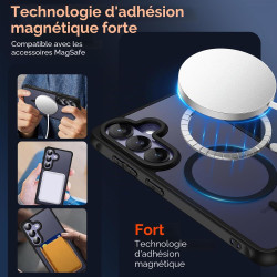 ivoler Coque Magnétique pour Samsung Galaxy S26+ / S26 Plus 5G avec 2 Pièces Verre Trempé, Compatible avec MagSafe, Translucide 