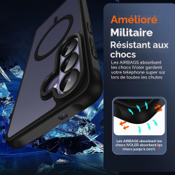 ivoler Coque Magnétique pour Samsung Galaxy S26+ / S26 Plus 5G avec 2 Pièces Verre Trempé, Compatible avec MagSafe, Translucide 