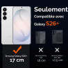 ivoler Coque Magnétique pour Samsung Galaxy S26+ / S26 Plus 5G avec 2 Pièces Verre Trempé, Compatible avec MagSafe, Translucide 