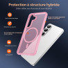 ivoler Coque Magnétique pour Samsung Galaxy S26+ / S26 Plus 5G avec 2 Pièces Verre Trempé, Compatible avec MagSafe, Translucide 
