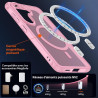 ivoler Coque Magnétique pour Samsung Galaxy S26+ / S26 Plus 5G avec 2 Pièces Verre Trempé, Compatible avec MagSafe, Translucide 
