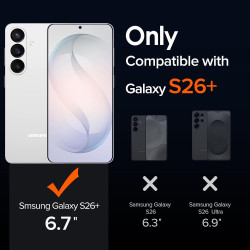 ivoler Coque Magnétique pour Samsung Galaxy S26+/S26 Plus 5G avec 2 Pièces Verre Trempé, Compatible avec MagSafe, Translucide Ma