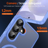 ivoler Coque Magnétique pour Samsung Galaxy S26+ / S26 Plus 5G avec 2 Pièces Verre Trempé, Compatible avec MagSafe, Translucide 