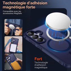 ivoler Coque Magnétique pour Samsung Galaxy S26+ / S26 Plus 5G avec 2 Pièces Verre Trempé, Compatible avec MagSafe, Translucide 