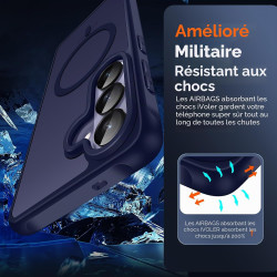 ivoler Coque Magnétique pour Samsung Galaxy S26+ / S26 Plus 5G avec 2 Pièces Verre Trempé, Compatible avec MagSafe, Translucide 