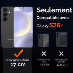 ivoler Coque Magnétique pour Samsung Galaxy S26+ /S26 Plus 5G avec 2 Pièces Verre Trempé, Compatible avec MagSafe, Translucide M