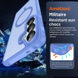 ivoler Coque Magnétique pour Samsung Galaxy S26 5G avec 2 Pièces Verre Trempé, Compatible avec MagSafe, Translucide Mat Arrière 