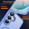 ivoler Coque Magnétique pour Samsung Galaxy S26 5G avec 2 Pièces Verre Trempé, Compatible avec MagSafe, Translucide Mat Arrière 
