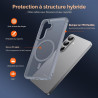 ivoler Coque Magnétique pour Samsung Galaxy S26 5G avec 2 Pièces Verre Trempé, Compatible avec MagSafe, Translucide Mat Arrière 