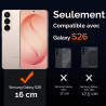 Ivoler coque magnétique pour samsung galaxy s26 5g avec 2 pièces verre trempé, compatible avec magsafe, translucide mat arrière 