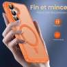 Ivoler coque magnétique pour samsung galaxy s26 5g avec 2 pièces verre trempé, compatible avec magsafe, translucide mat arrière 