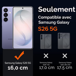 ivoler Coque Magnétique pour Samsung Galaxy S26 5G avec 2 Pièces Verre Trempé, Compatible avec MagSafe, Translucide Mat Arrière 