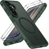 ivoler Coque Magnétique pour Samsung Galaxy S26 5G avec 2 Pièces Verre Trempé, Compatible avec MagSafe, Translucide Mat Arrière 