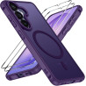 ivoler Coque Magnétique pour Samsung Galaxy S26 5G avec 2 Pièces Verre Trempé, Compatible avec MagSafe, Translucide Mat Arrière 