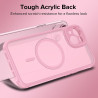 ivoler Coque Magnétique pour iPhone 13 6.1 Pouces, Compatible avec MagSafe, [Protection Antichoc Militaire] Translucide Mat Arri