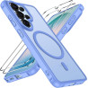 ivoler Coque Magnétique pour Samsung Galaxy S26 Ultra 5G avec 2 Pièces Verre Trempé, Compatible avec MagSafe, Translucide Mat Ar