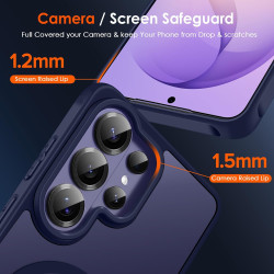 ivoler Coque Magnétique pour Samsung Galaxy S26 Ultra 5G avec 2 Pièces Verre Trempé, Compatible avec MagSafe, Translucide Mat Ar