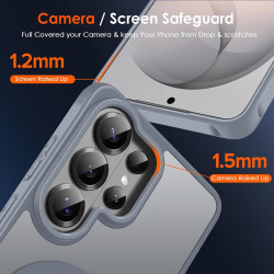ivoler Coque Magnétique pour Samsung Galaxy S26 Ultra 5G avec 2 Pièces Verre Trempé, Compatible avec MagSafe, Translucide Mat Ar