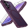 ivoler Coque Magnétique pour Samsung Galaxy S26 Ultra 5G avec 2 Pièces Verre Trempé, Compatible avec MagSafe, Translucide Mat Ar