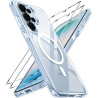 ivoler Coque Magnétique pour Samsung Galaxy S26 Ultra 5G avec 2 Pièces Verre Trempé, Compatible avec MagSafe, [Anti-Jaunissement
