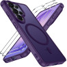 ivoler Coque Magnétique pour Samsung Galaxy S26 Ultra 5G avec 2 Pièces Verre Trempé, Compatible avec MagSafe, Translucide Mat Ar
