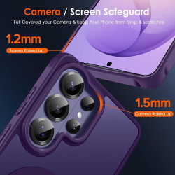 ivoler Coque Magnétique pour Samsung Galaxy S26 Ultra 5G avec 2 Pièces Verre Trempé, Compatible avec MagSafe, Translucide Mat Ar