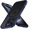ivoler Coque Magnétique pour iPhone 15 Pro 6.1 Pouces, Compatible avec MagSafe, [Protection Antichoc Militaire] Translucide Mat 