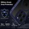 ivoler Coque Magnétique pour iPhone 15 Pro 6.1 Pouces, Compatible avec MagSafe, [Protection Antichoc Militaire] Translucide Mat 