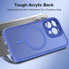 ivoler Coque Magnétique pour iPhone 15 Pro 6.1 Pouces, Compatible avec MagSafe, [Protection Antichoc Militaire] Translucide Mat 