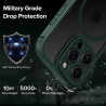 ivoler Coque Magnétique pour iPhone 15 Pro 6.1 Pouces, Compatible avec MagSafe, [Protection Antichoc Militaire] Translucide Mat 
