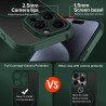 ivoler Coque Magnétique pour iPhone 15 Pro 6.1 Pouces, Compatible avec MagSafe, [Protection Antichoc Militaire] Translucide Mat 