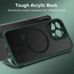 ivoler Coque Magnétique pour iPhone 15 Pro 6.1 Pouces, Compatible avec MagSafe, [Protection Antichoc Militaire] Translucide Mat 