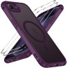 ivoler Coque Magnétique pour iPhone 17e / 16e, Compatible avec Magsafe, 2 Pièces Verre Trempé - Étui Antichoc avec Protection Mi