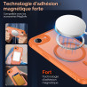 Ivoler coque magnétique pour iphone 17e / 16e, compatible avec magsafe, 2 pièces verre trempé - étui antichoc avec protection mi