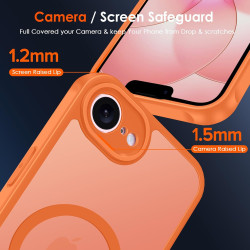 Ivoler coque magnétique pour iphone 17e / 16e, compatible avec magsafe, 2 pièces verre trempé - étui antichoc avec protection mi