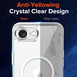 ivoler Coque Magnétique pour iPhone 17e / 16e, Compatible avec Magsafe, 2 Pièces Verre Trempé - Étui Antichoc avec Protection Mi