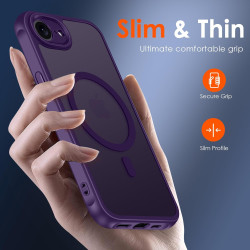 ivoler Coque Magnétique pour iPhone 17e / 16e, Compatible avec Magsafe, 2 Pièces Verre Trempé - Étui Antichoc avec Protection Mi
